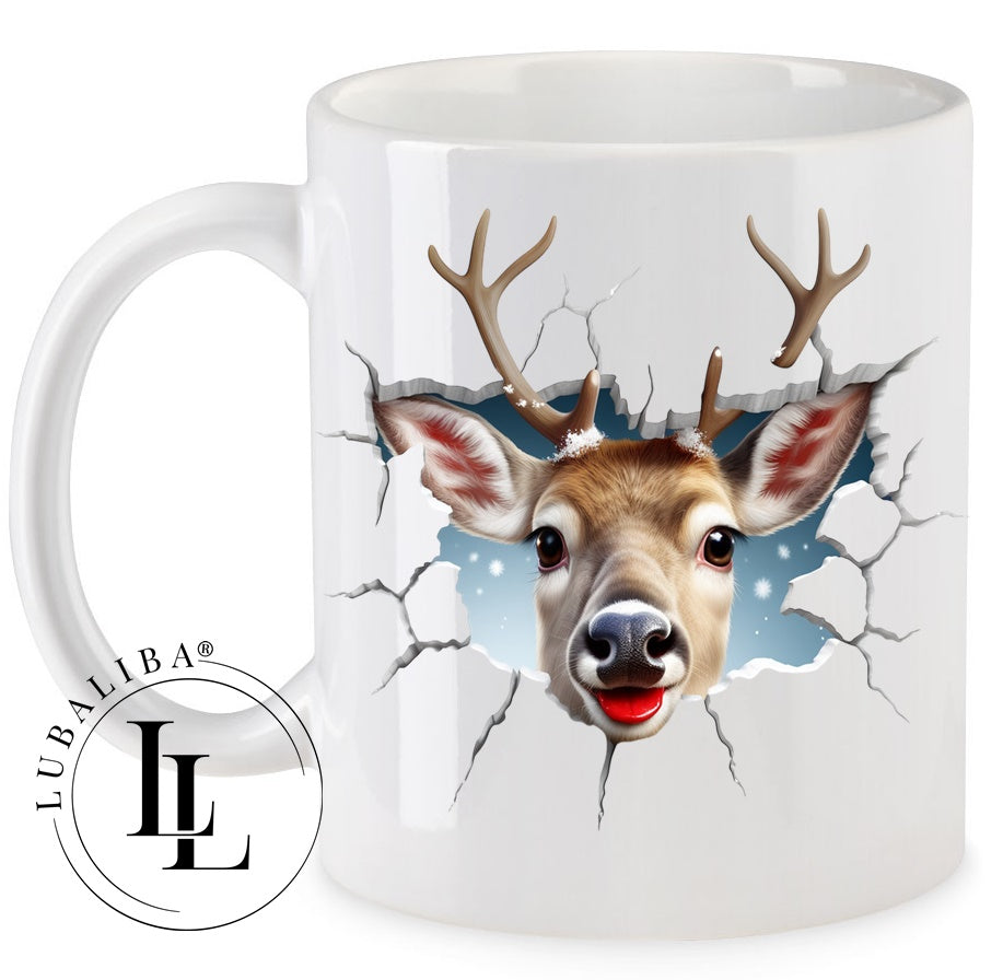 Tasse " 3D- Optik Snow Renntier Eno " ArtNr.: CAV